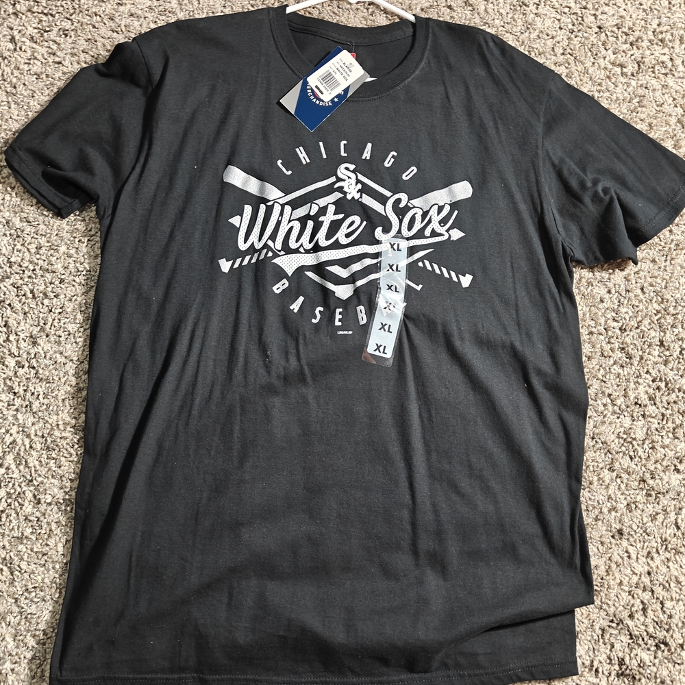 Chicago White Sox Black T-Shirt Men's Size XL